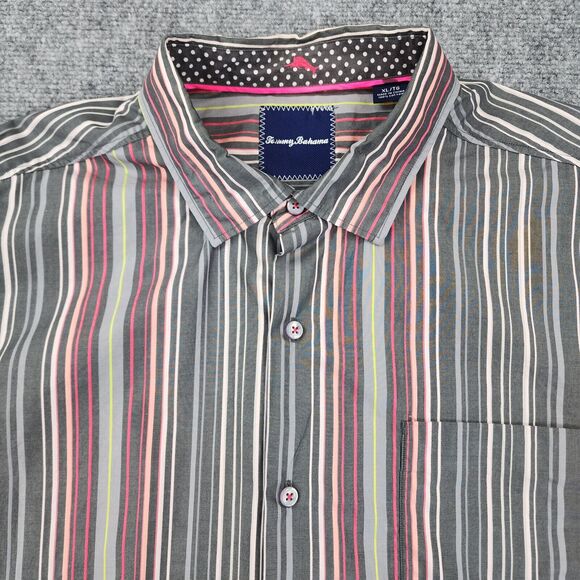 Tommy Bahama Shirt Mens XL Colorful Striped Long Sleeve Casual Career Button Up - Picture 10 of 16